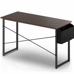 Tangkula Computer Desk with Storage Bag, Home Office Writing Study Desk