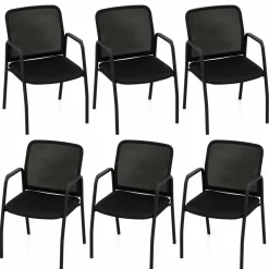 Tangkula Conference Chairs, Office Guest Chairs with Ergonomic Mesh Backrest