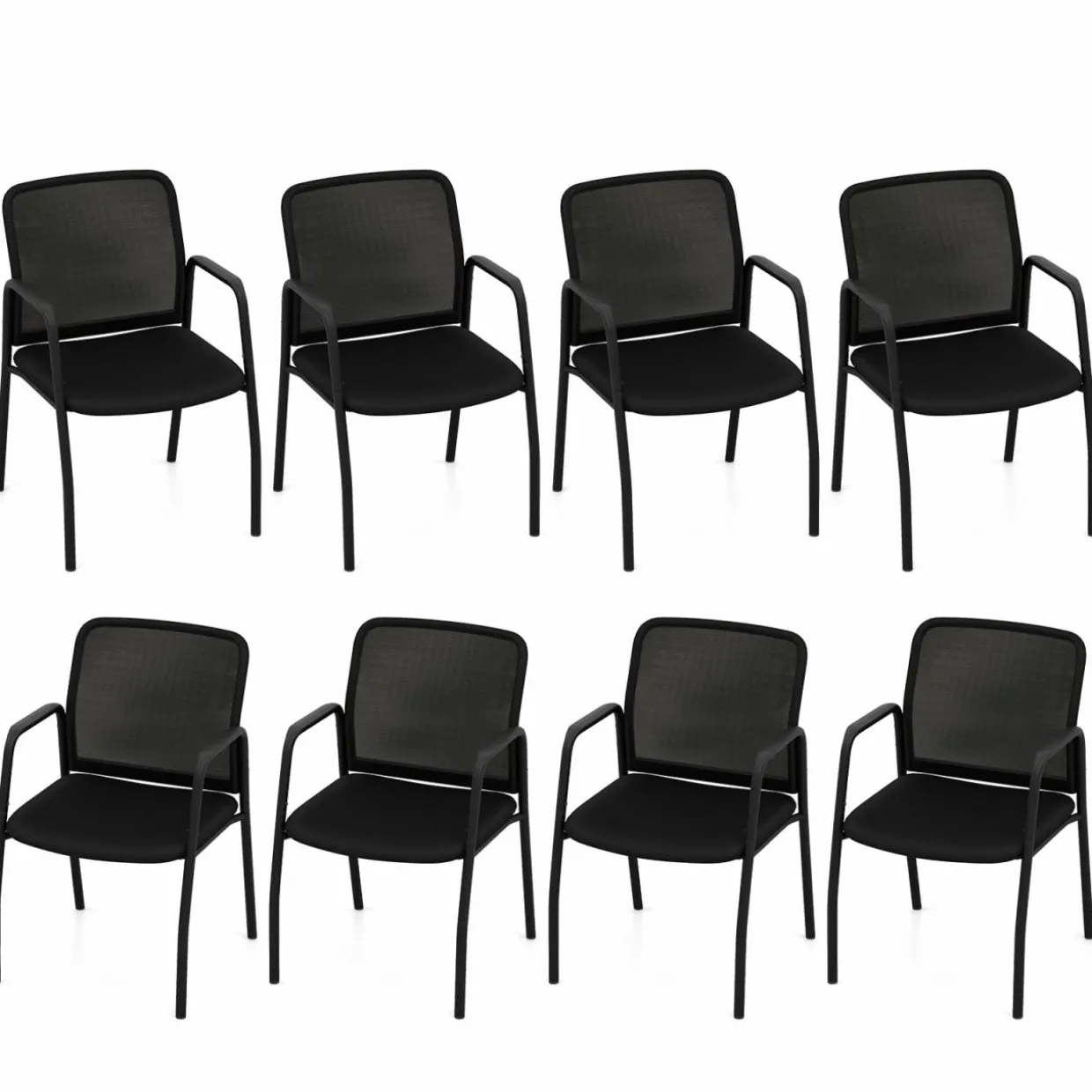 Tangkula Conference Chairs, Office Guest Chairs with Ergonomic Mesh Backrest