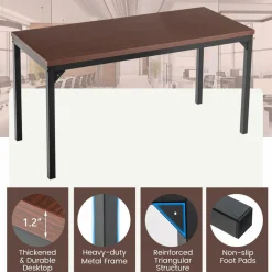 Tangkula Conference Table Set of 8/6/4/2/1