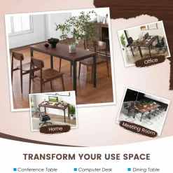 Tangkula Conference Table Set of 8/6/4/2/1