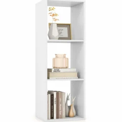 Tangkula 3-Cube Bookcase, 4-Tier Bookshelf with Open Compartments