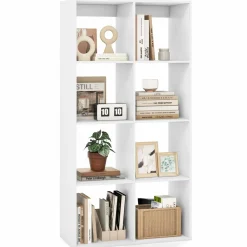 Tangkula 8-Cube Bookcase, 5-Tier Bookshelf with Open Compartments