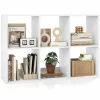 Tangkula 6-Cube Bookcase, 3-Tier Bookshelf with Open Compartments