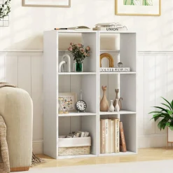 Tangkula 3-Cube Bookcase, 4-Tier Bookshelf with Open Compartments