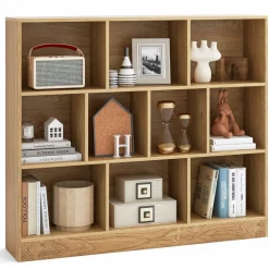Tangkula 10-Cube Bookshelf, 47.5