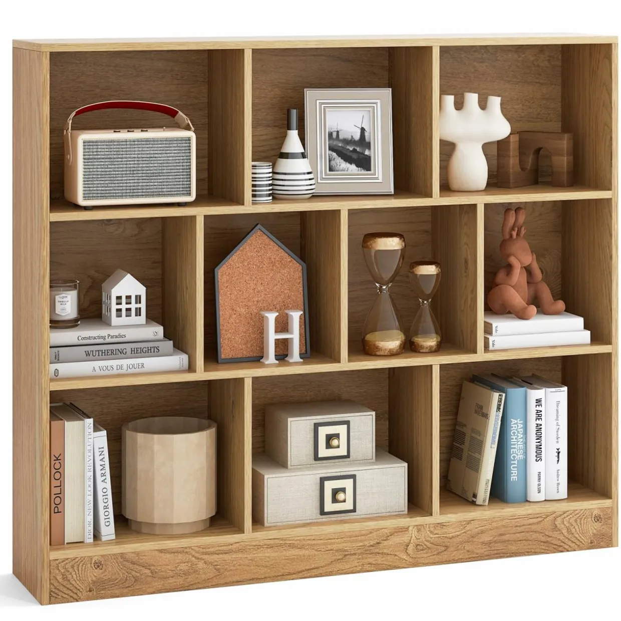 Tangkula 10-Cube Bookshelf, 47.5