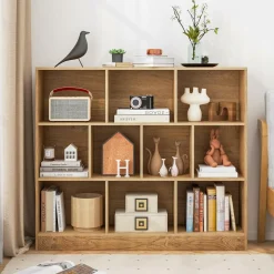 Tangkula 10-Cube Bookshelf, 47.5