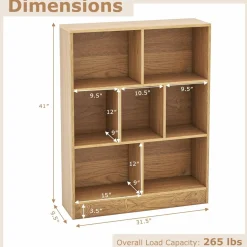 Tangkula 7-Cube Bookshelf, 41