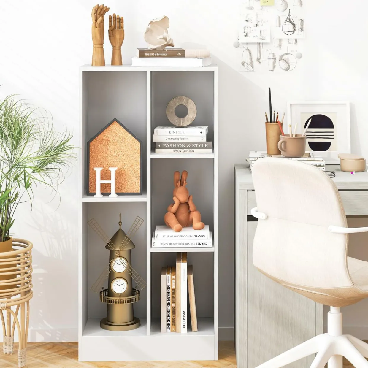 Tangkula 5-Cube Bookshelf, 41