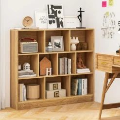 Tangkula 10-Cube Bookshelf, 47.5