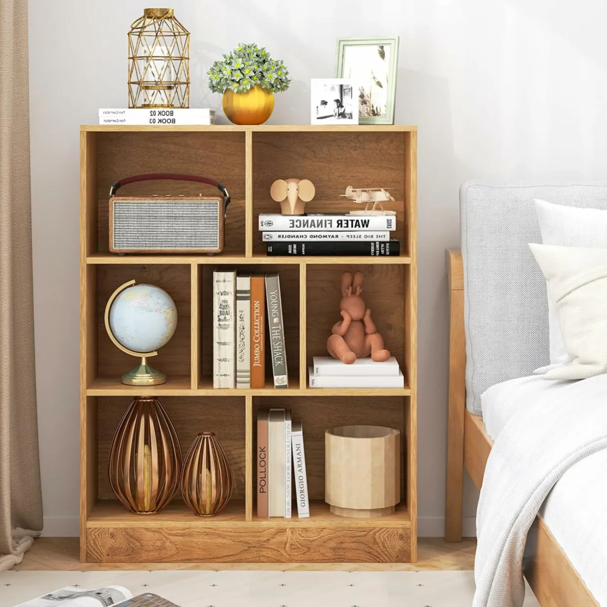 Tangkula 7-Cube Bookshelf, 41
