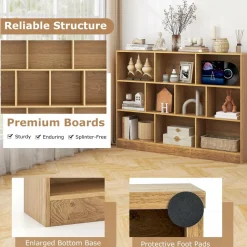Tangkula 10-Cube Bookshelf, 55