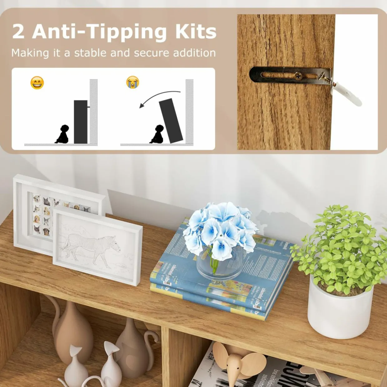 Tangkula 7-Cube Bookshelf, 41