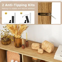 Tangkula 10-Cube Bookshelf, 47.5