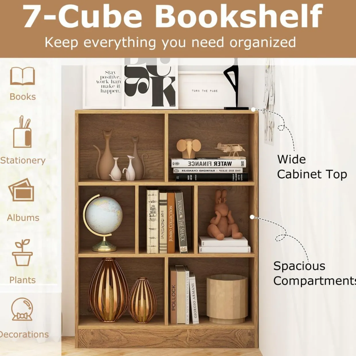 Tangkula 7-Cube Bookshelf, 41