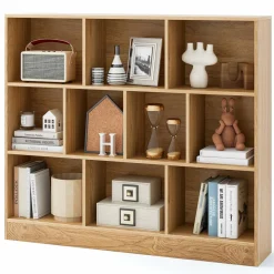 Tangkula 10-Cube Bookshelf, 47.5
