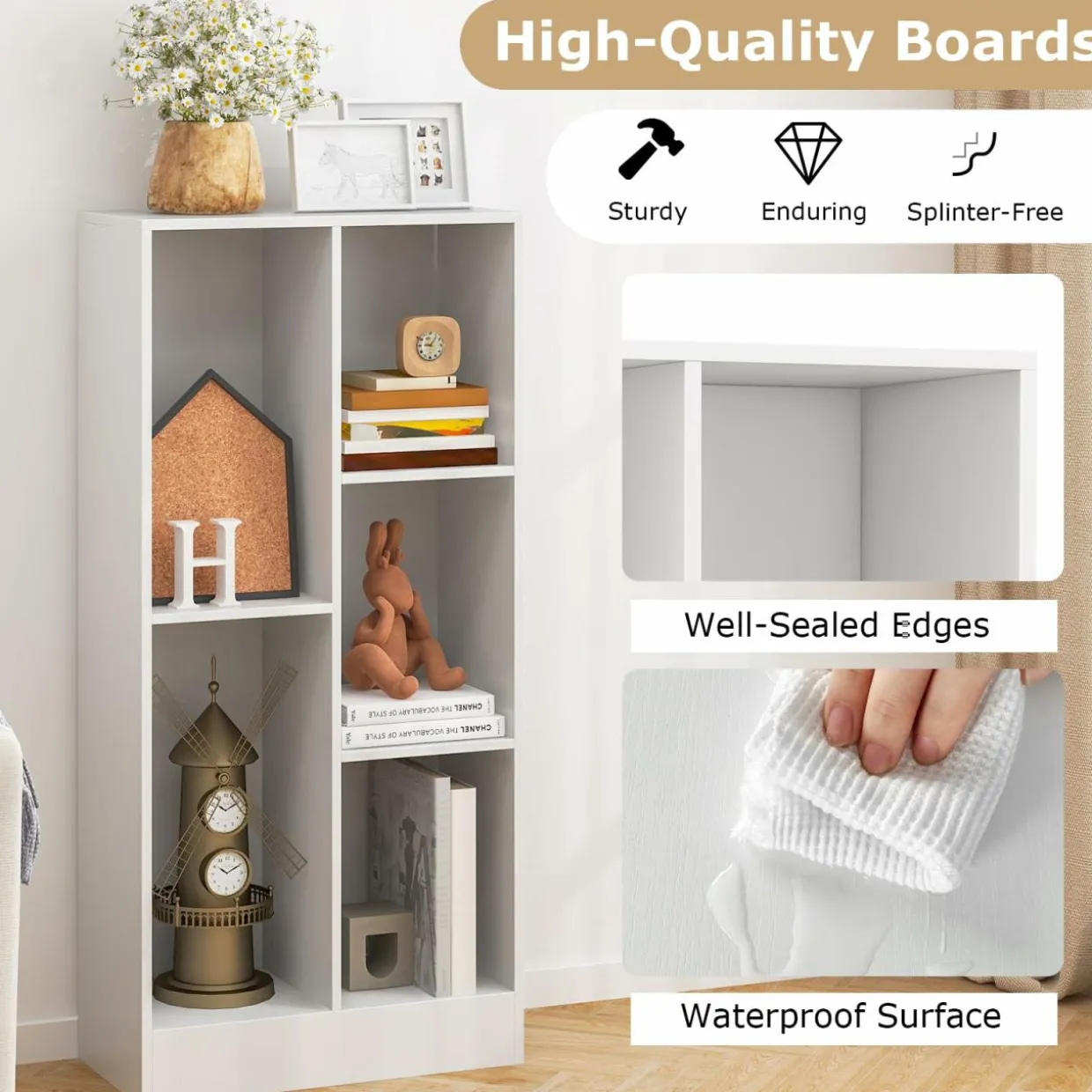 Tangkula 5-Cube Bookshelf, 41