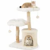Tangkula Cute Wood Cat Tree(32 Inch)