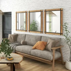 Tangkula Decorative Hanging Wall Mirror, 30