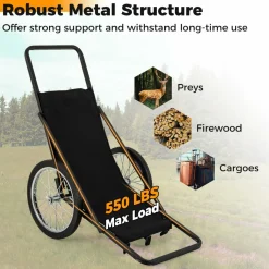 Tangkula Deer Cart, 550 LBS Deer Cart Game Hauler