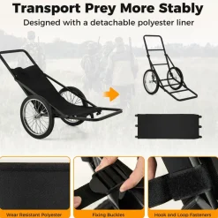 Tangkula Deer Cart, 550 LBS Deer Cart Game Hauler