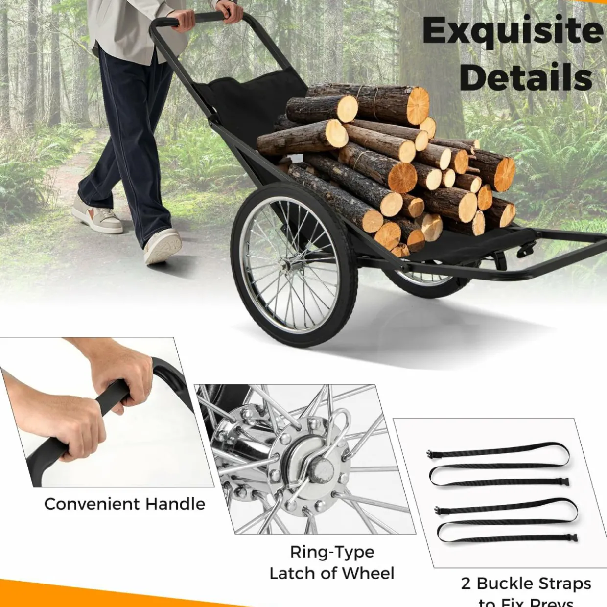 Tangkula Deer Cart, 550 LBS Deer Cart Game Hauler