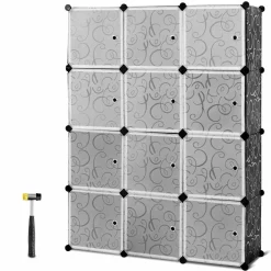Tangkula DIY Storage Cubes, Portable Clothes Closet