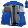 Tangkula Double-Room Shower Tent, Oversize Space Privacy Tent