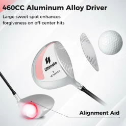 Tangkula Driver Golf Club for Women 460CC, Single Golf Club for Right Handed Golfers
