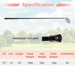 Tangkula Driver Golf Club for Women 460CC, Single Golf Club for Right Handed Golfers