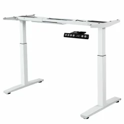 Tangkula Dual Motor Electric Standing Desk Frame, Height & Width Adjustable Motorized Sit Stand Desk Base