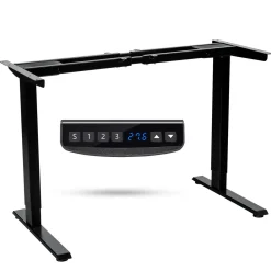 Tangkula Dual Motor Standing Desk Frame, Electric Sit Stand Up Desk Base