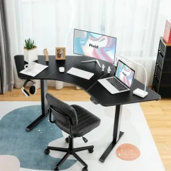 Tangkula Dual Motor Standing Desk Frame, Electric Sit Stand Up Desk Base