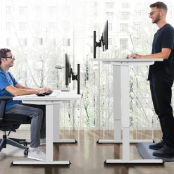 Tangkula Dual Motor Standing Desk Frame, Electric Sit Stand Up Desk Base