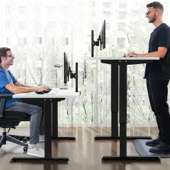 Tangkula Dual Motor Standing Desk Frame, Electric Sit Stand Up Desk Base