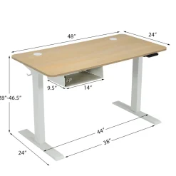 Tangkula Electric Height Adjustable Standing Desk