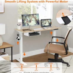 Tangkula Electric Height Adjustable Standing Desk