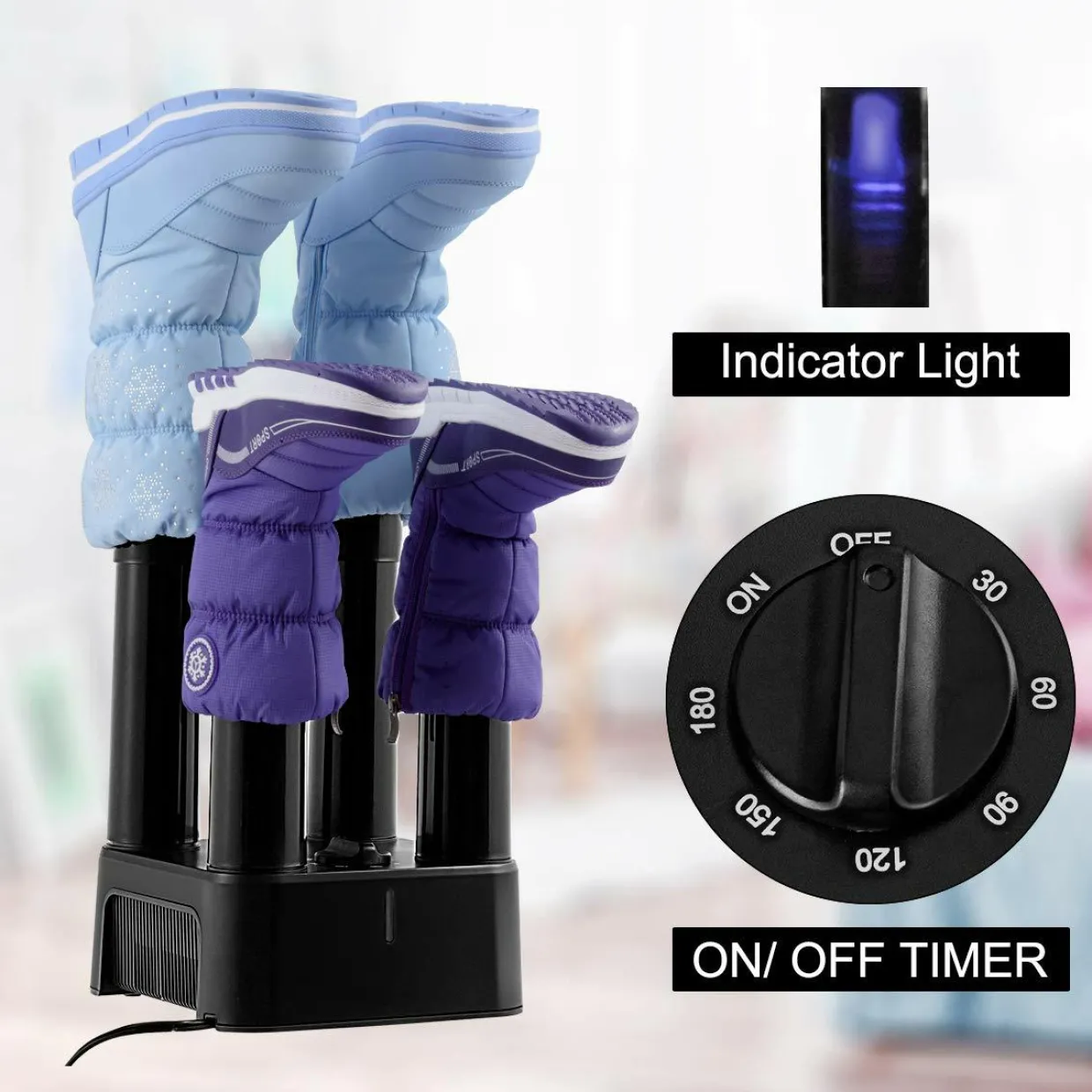 Tangkula Electric Shoe Dryer, Boot Dryer for Mighty Boot Warmer Glove Dryer