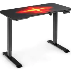 Tangkula Electric Stand up Gaming Desk, Height Adjustable Standing Desk with Programmable Memory & Splice Board