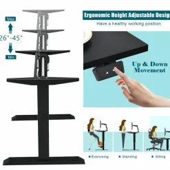 Tangkula Electric Standing Desk, 48 x 24 Inch Sit to Stand Up Desk