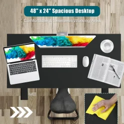 Tangkula Electric Standing Desk, 48 x 24 Inch Sit to Stand Up Desk