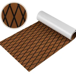 Tangkula EVA Foam Boat Decking Sheet, Self-Adhesive Boat Flooring with Diamond Shape