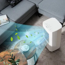 Tangkula Evaporative Air Cooler, Portable Swamp Cooler with Remote, 2 Ice Packs