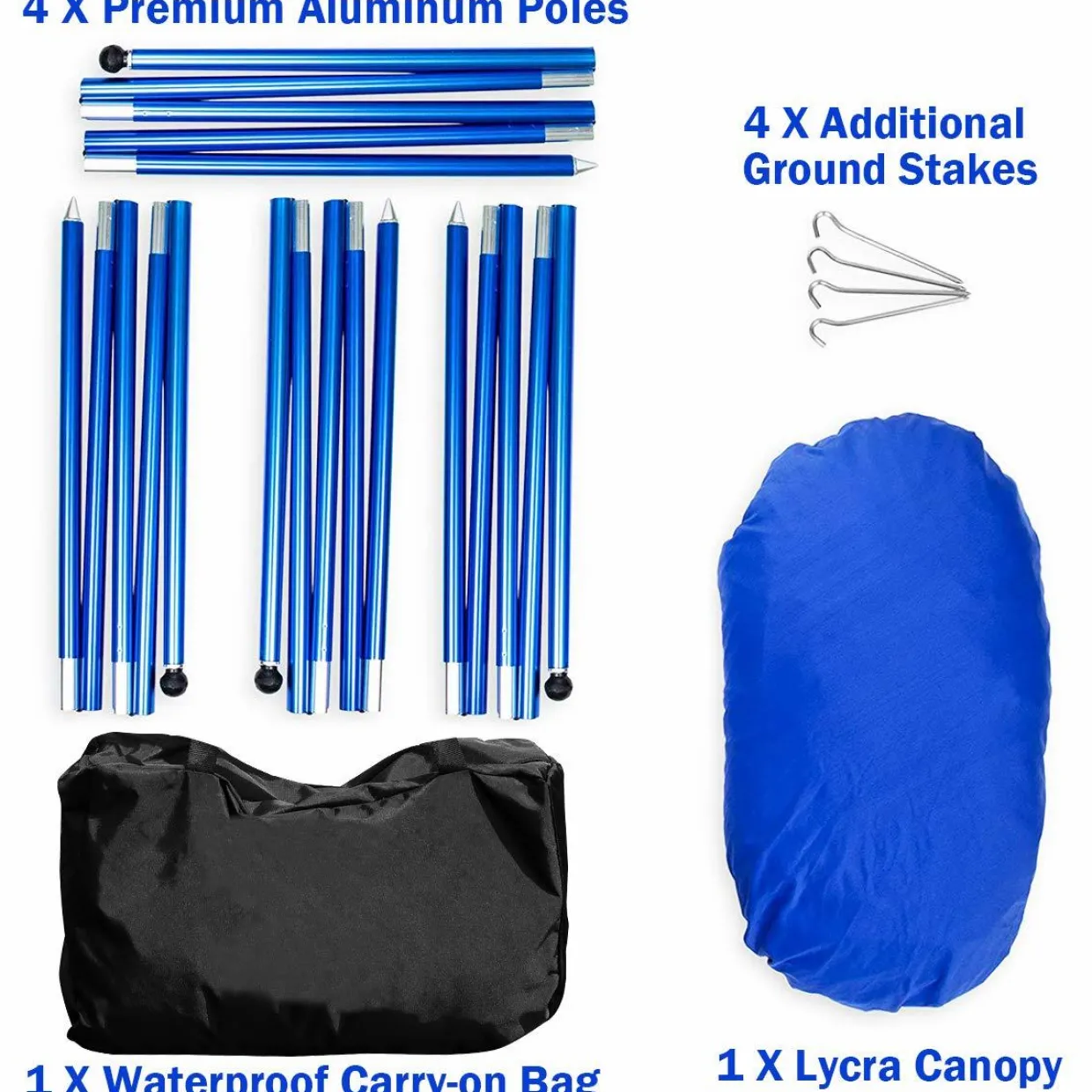 Tangkula Family Beach Sunshade, UPF50+ Sun Shade Tent with Aluminum Poles