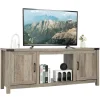 Tangkula Farmhouse TV Stand for TVs up to 70 Inch