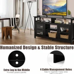 Tangkula Farmhouse TV Stand for TVs up to 65