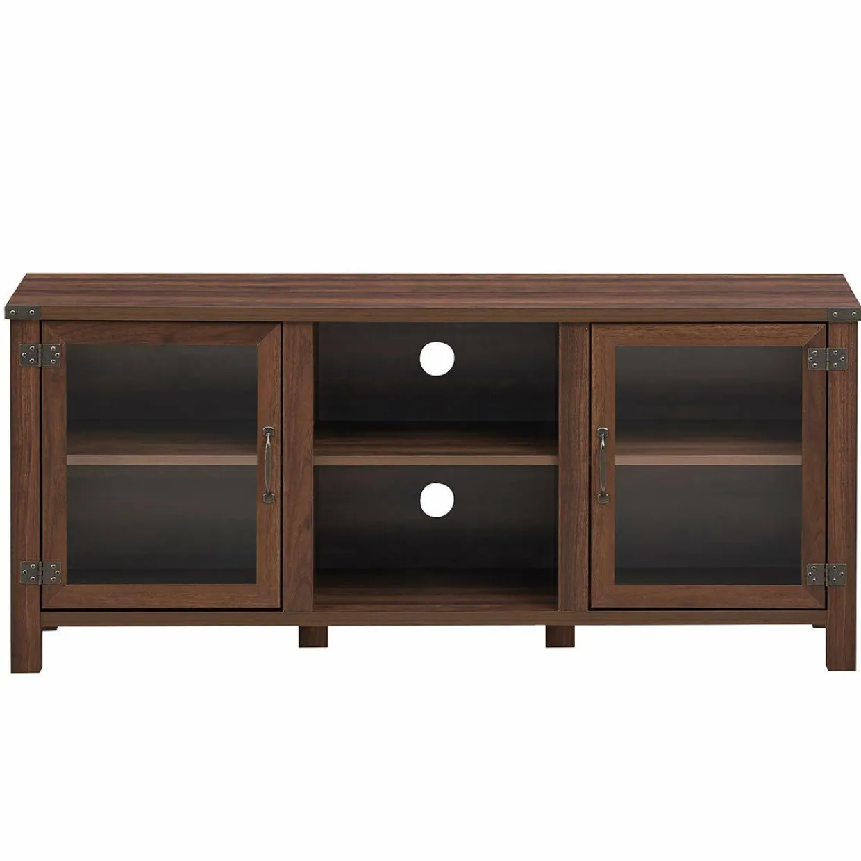 Tangkula Farmhouse TV Stand, Living Room Console Storage Cabinet for TVs up to 65" Flat Screen
