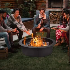 Tangkula Fire Pit Ring, 36-Inch Outer