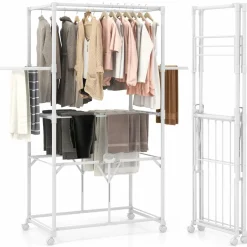Tangkula Foldable Clothes Drying Rack